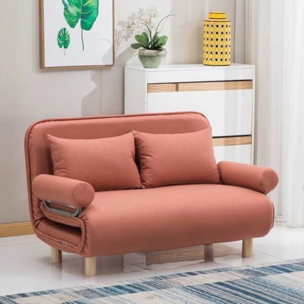 Folding Sofa Bed Leisure Recliner Fabric Breathable Lazy Sofa