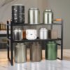 Kitchen Shelf Organizer with Wooden Handles