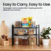 Kitchen Shelf Organizer with Wooden Handles