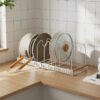 Hdffb128cce5a4853a8171cc6ff023b65C Expandable Pan and Lid Organizer Rack